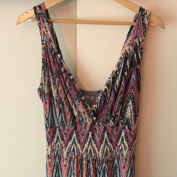 Loveapella Multicolor Chevron Maxi Dress, Small - Picture 2 of 5